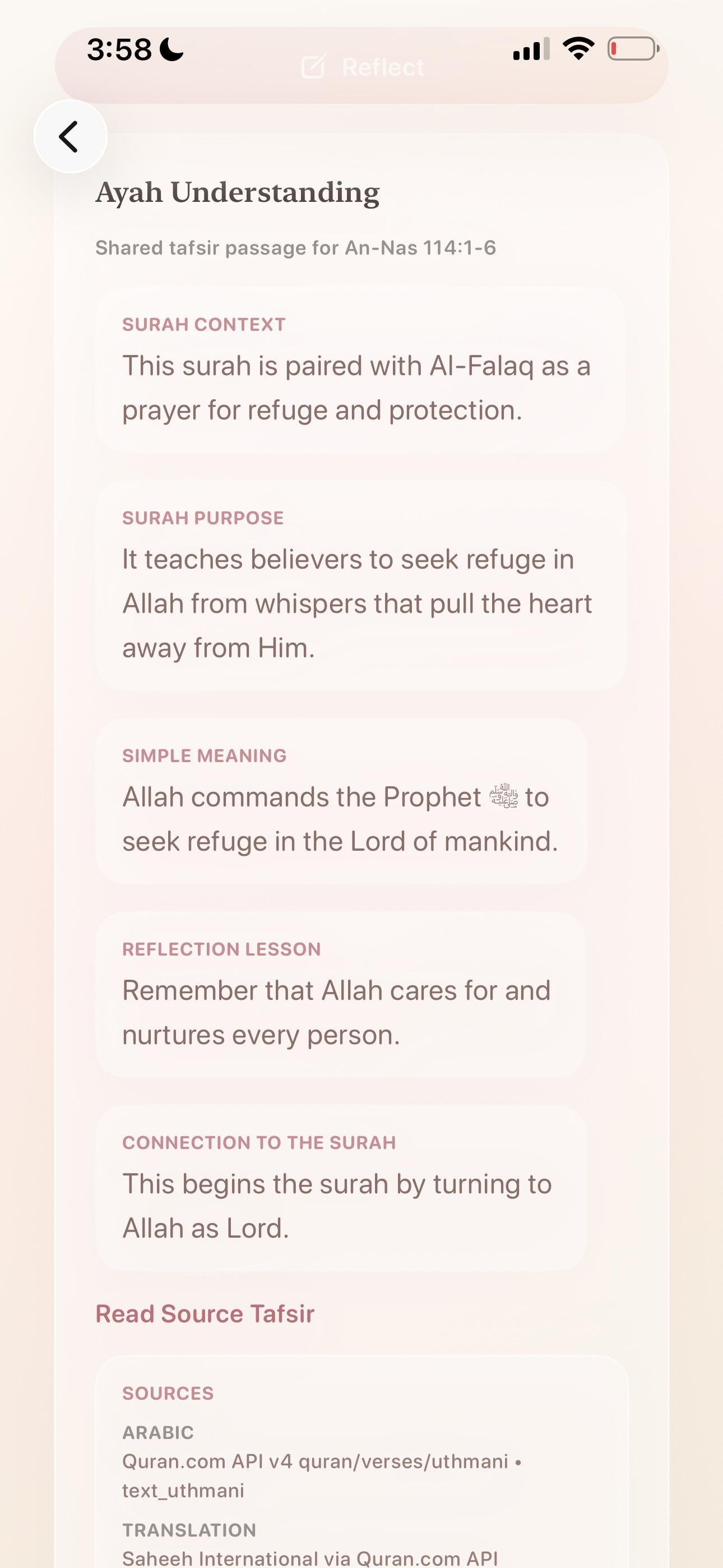 Niyyah Quran Companion screenshot 2