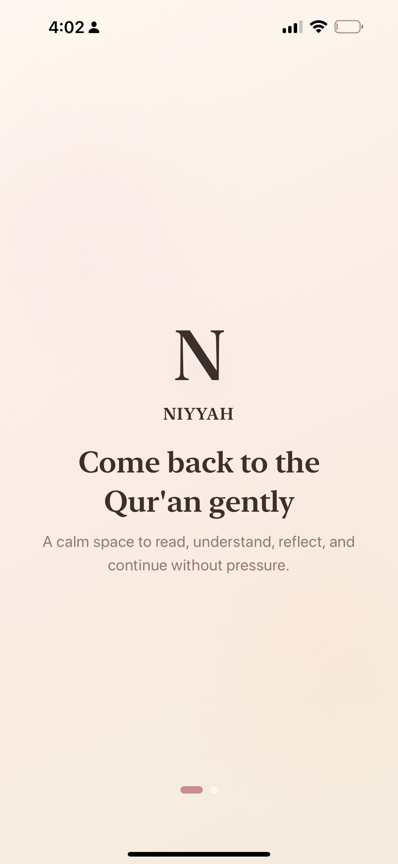 Niyyah Quran Companion screenshot 1