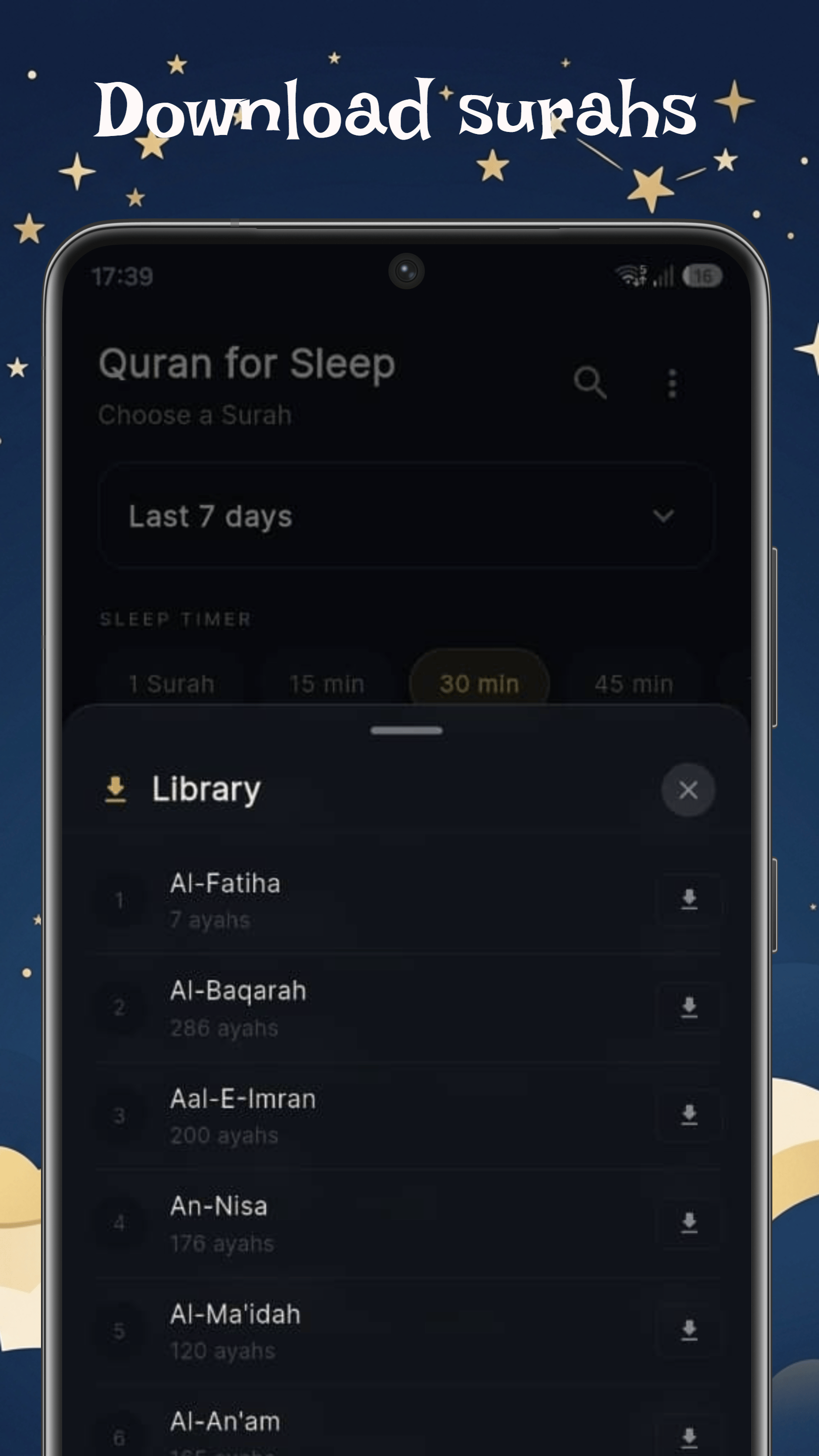 Noum: Quran to help sleep screenshot 3