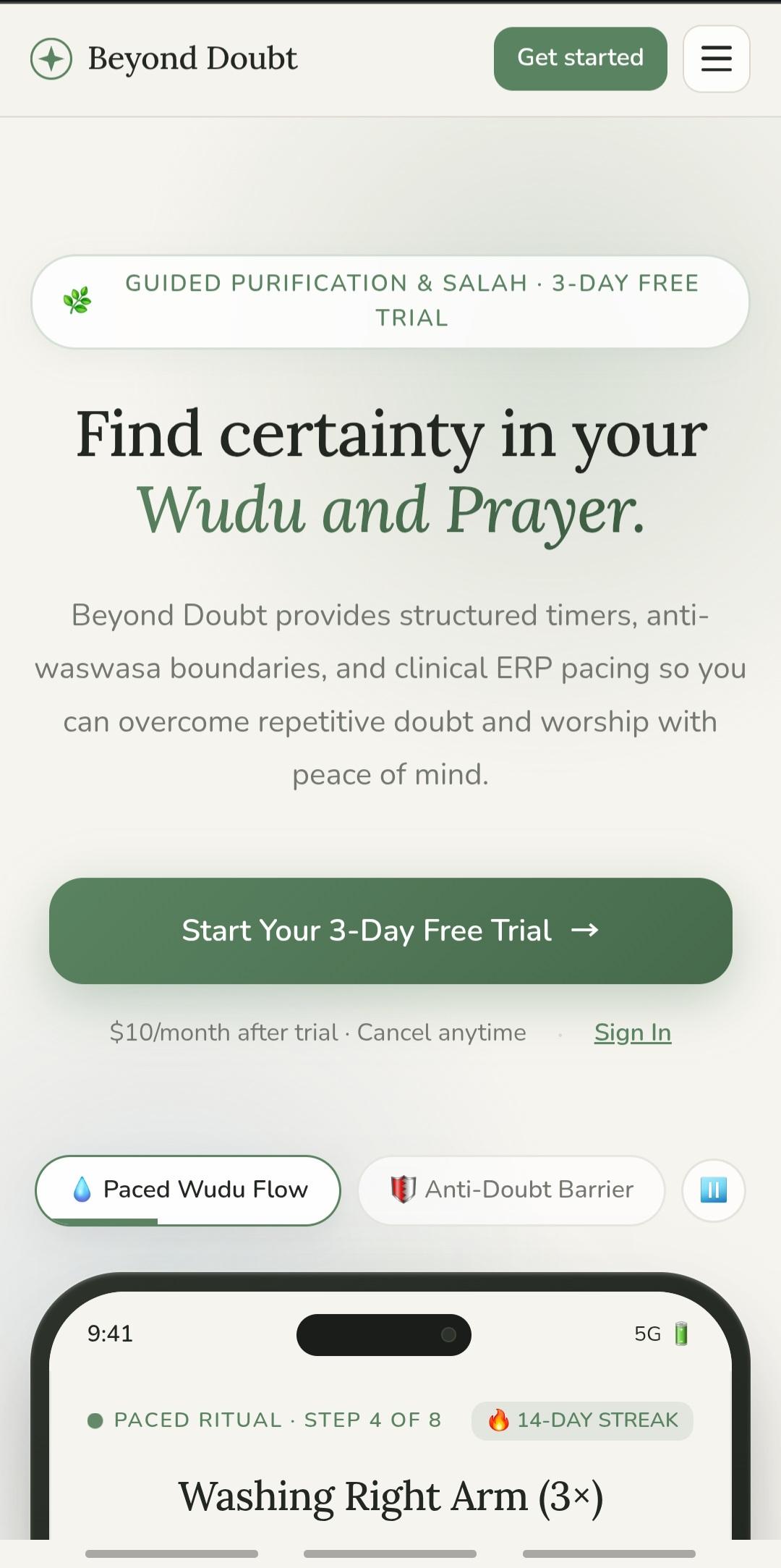 Beyond Doubt App screenshot 1